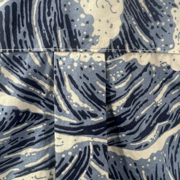 Cooke Street Hawaiian Shirt Mens XL Blue Wave Print Button Up Short Sleeve 2024 - Picture 9 of 16